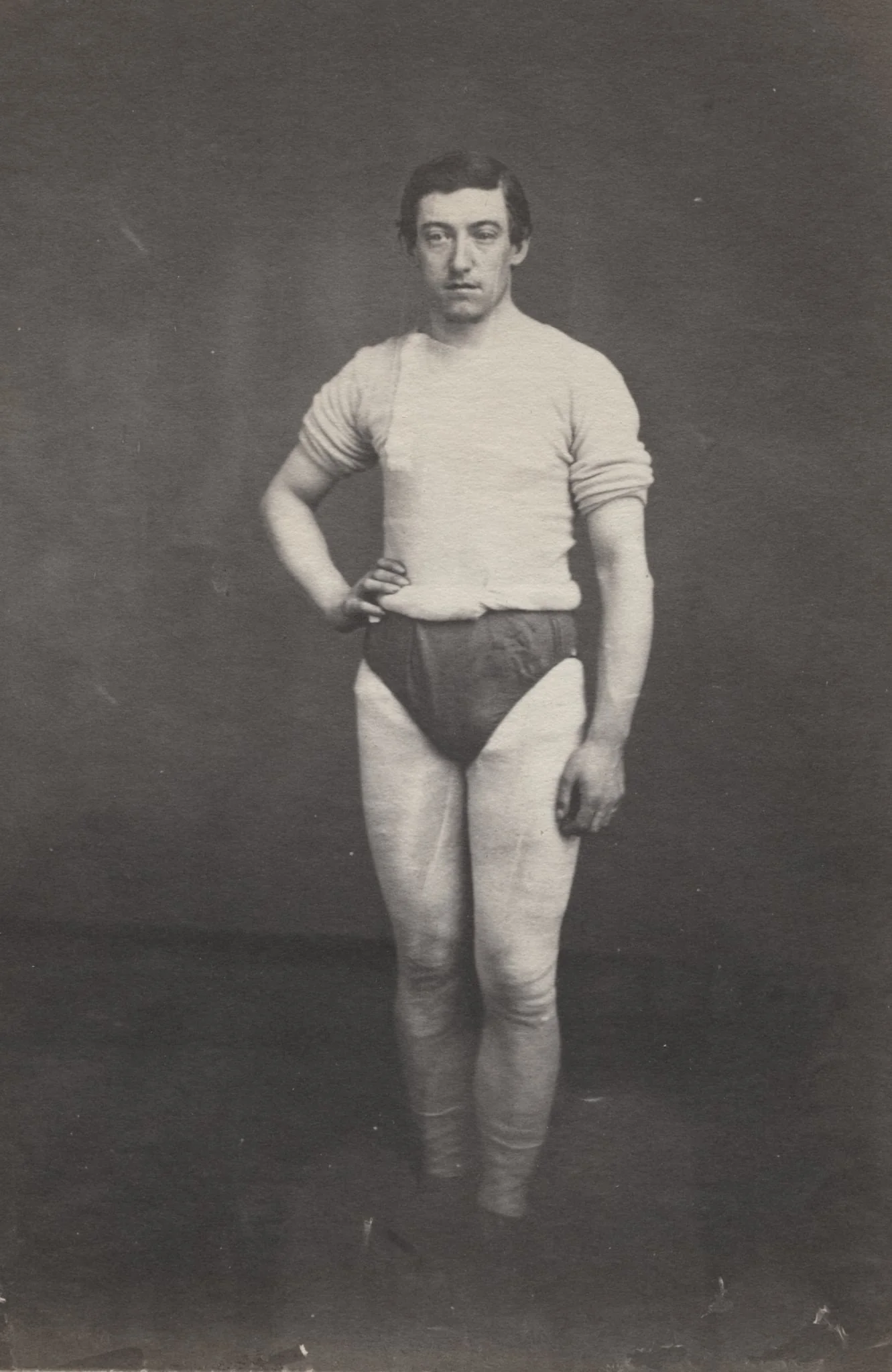Young Man in Athletic Outfit