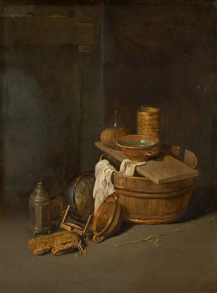 Still life of household objects