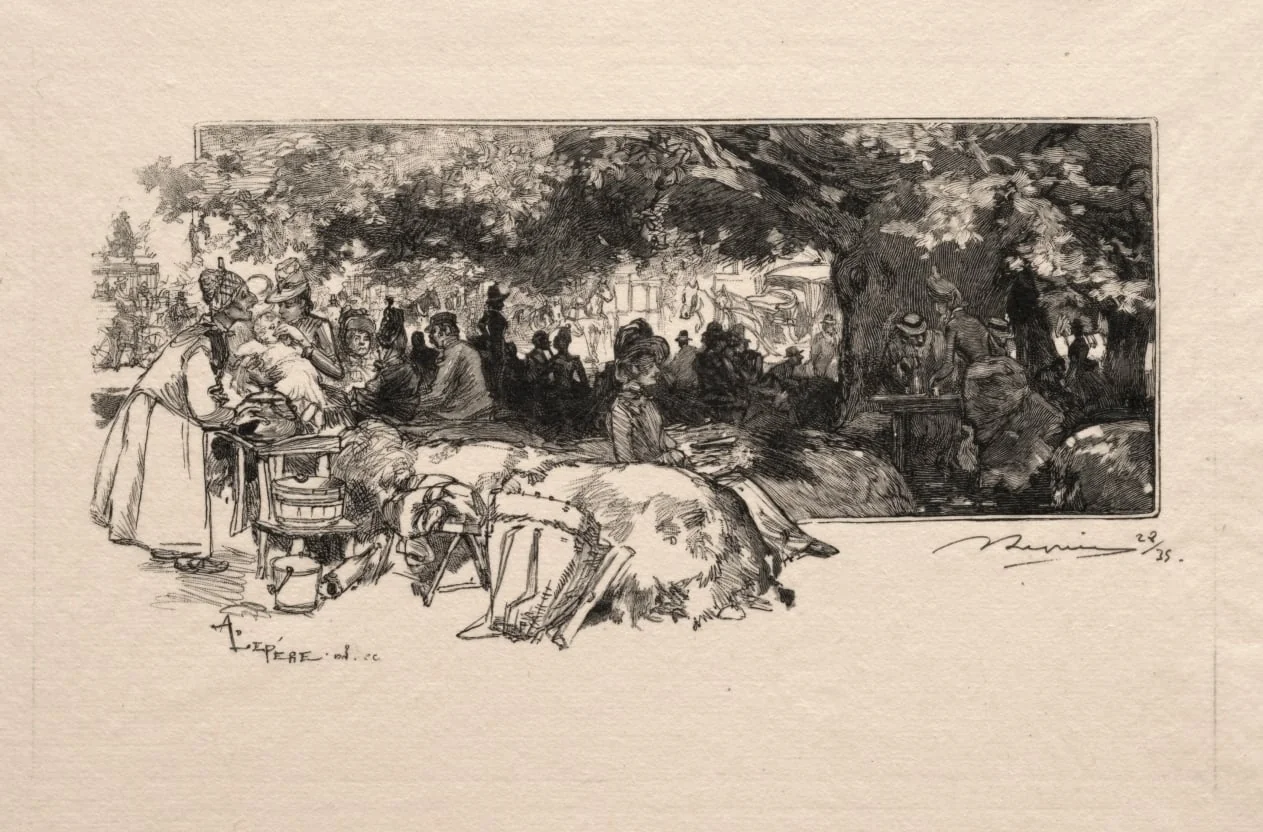 Cantine de la Mère Pichard, by Auguste Lepère, 1888