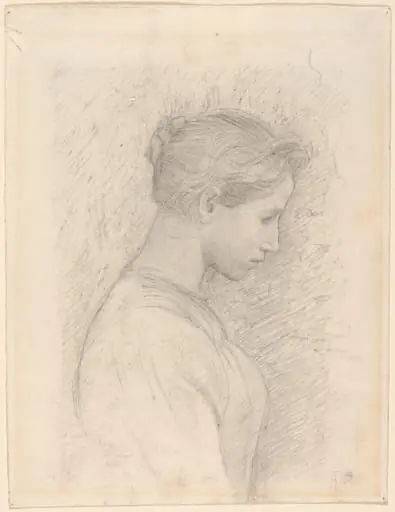 A Young Woman in Profile