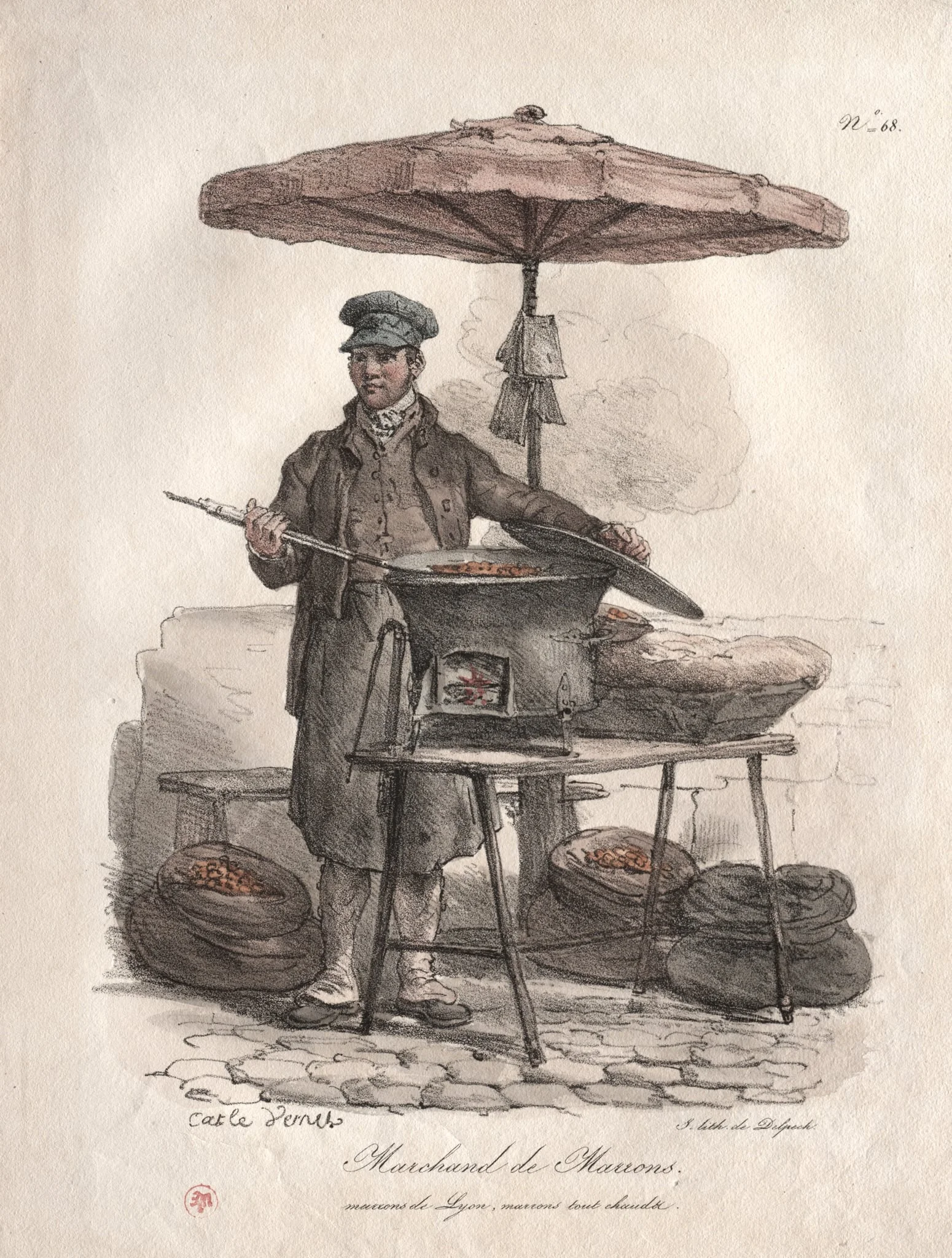 Chestnut Peddler, by Carle Vernet, 1808