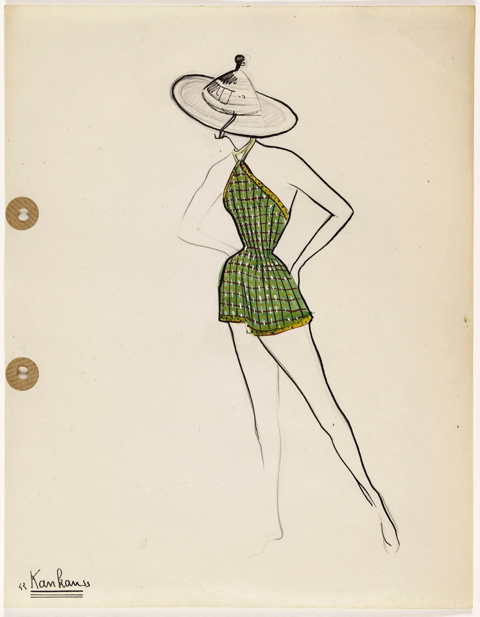 'Kankan', by Carven, 1949