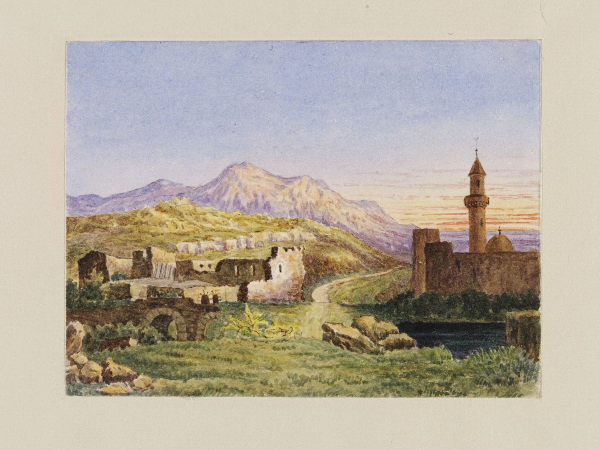 Emmaus, by Mary Parker, watercolor, 1825