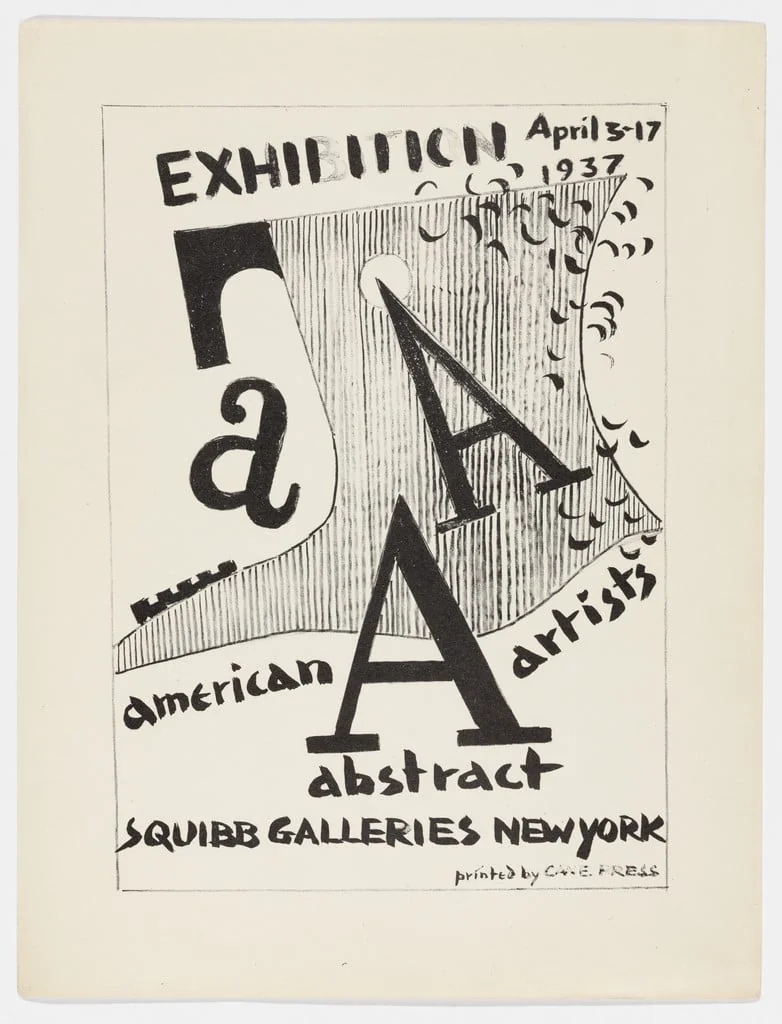 Untitled, by Werner Drewes, ink, 1937