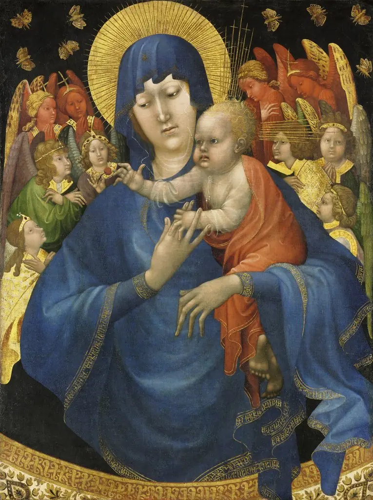 Virgin and Child with Butterflies