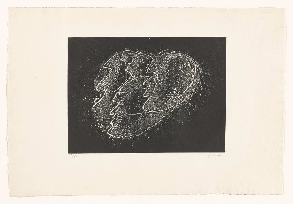 Untitled, by Jean Fautrier, ink, 1946