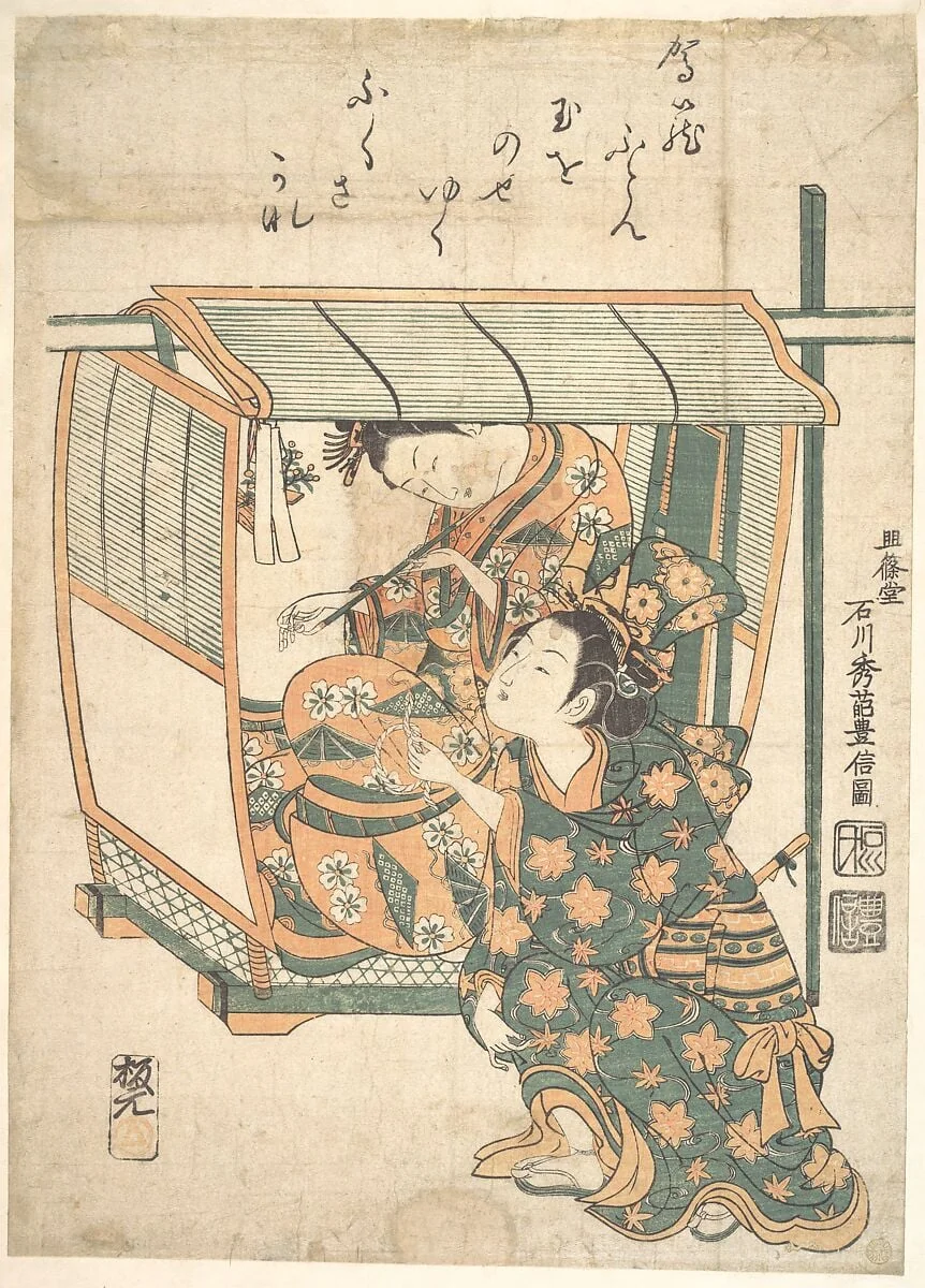Untitled, by Ishikawa Toyonobu, ink, 1752