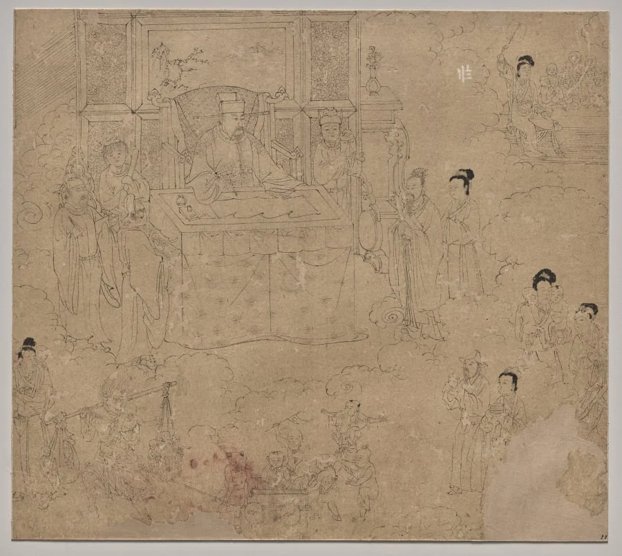 Album of Daoist and Buddhist Themes: Kings of Hells: Leaf 28