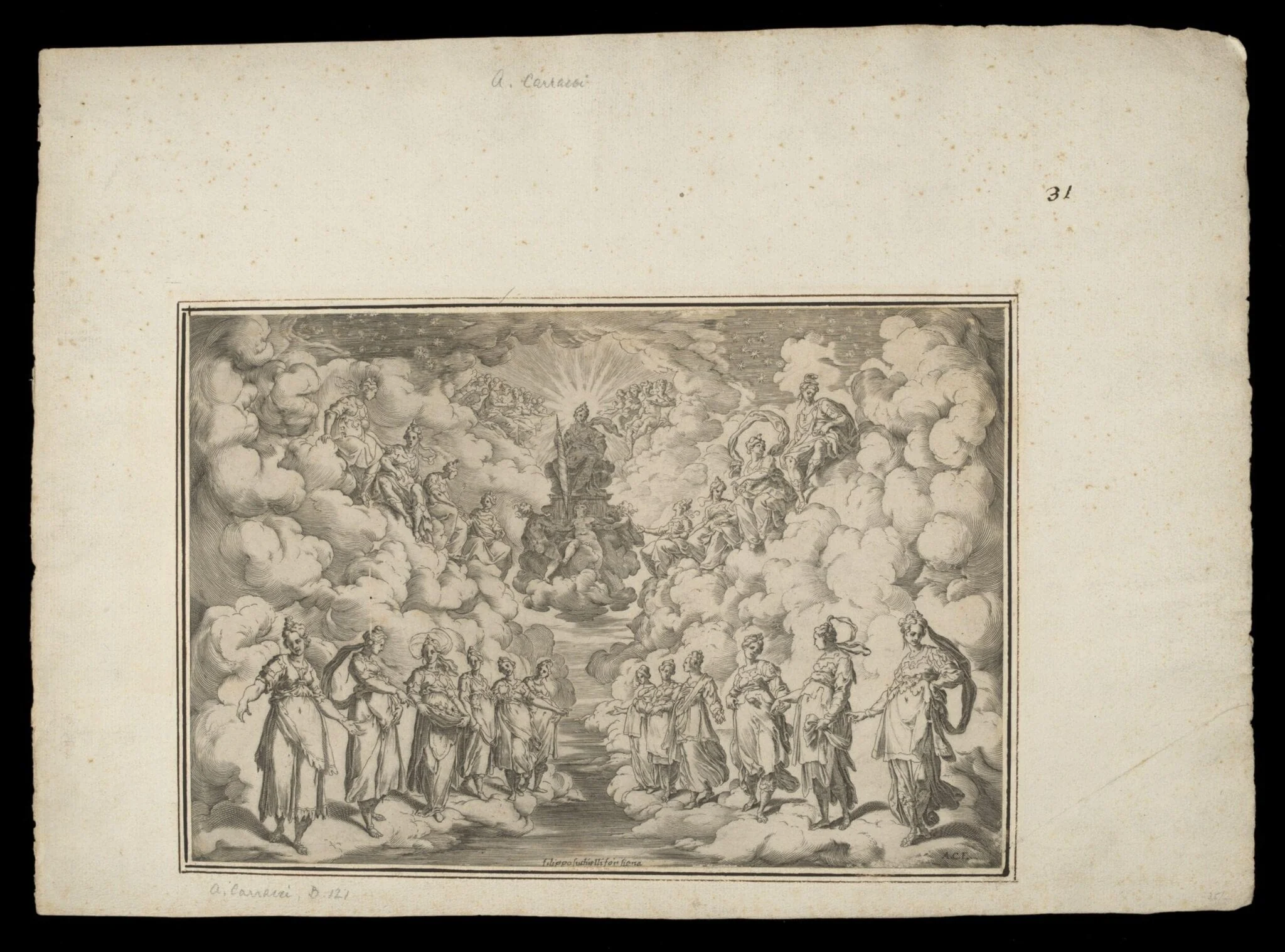 H Beard Print Collection, by Annibale Carracci, 1589