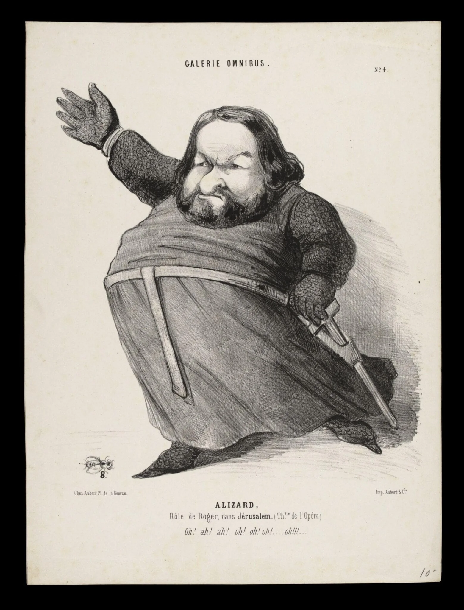 H Beard Print Collection, by Eugene Aubert, 1850