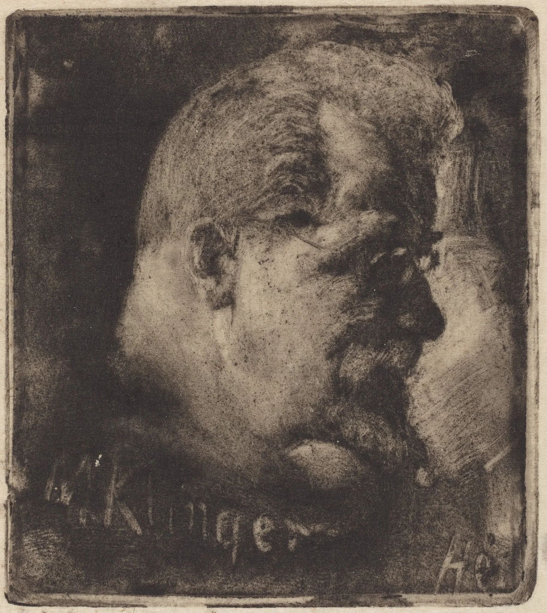 Max Klinger, by Hubert von Herkomer, 1894