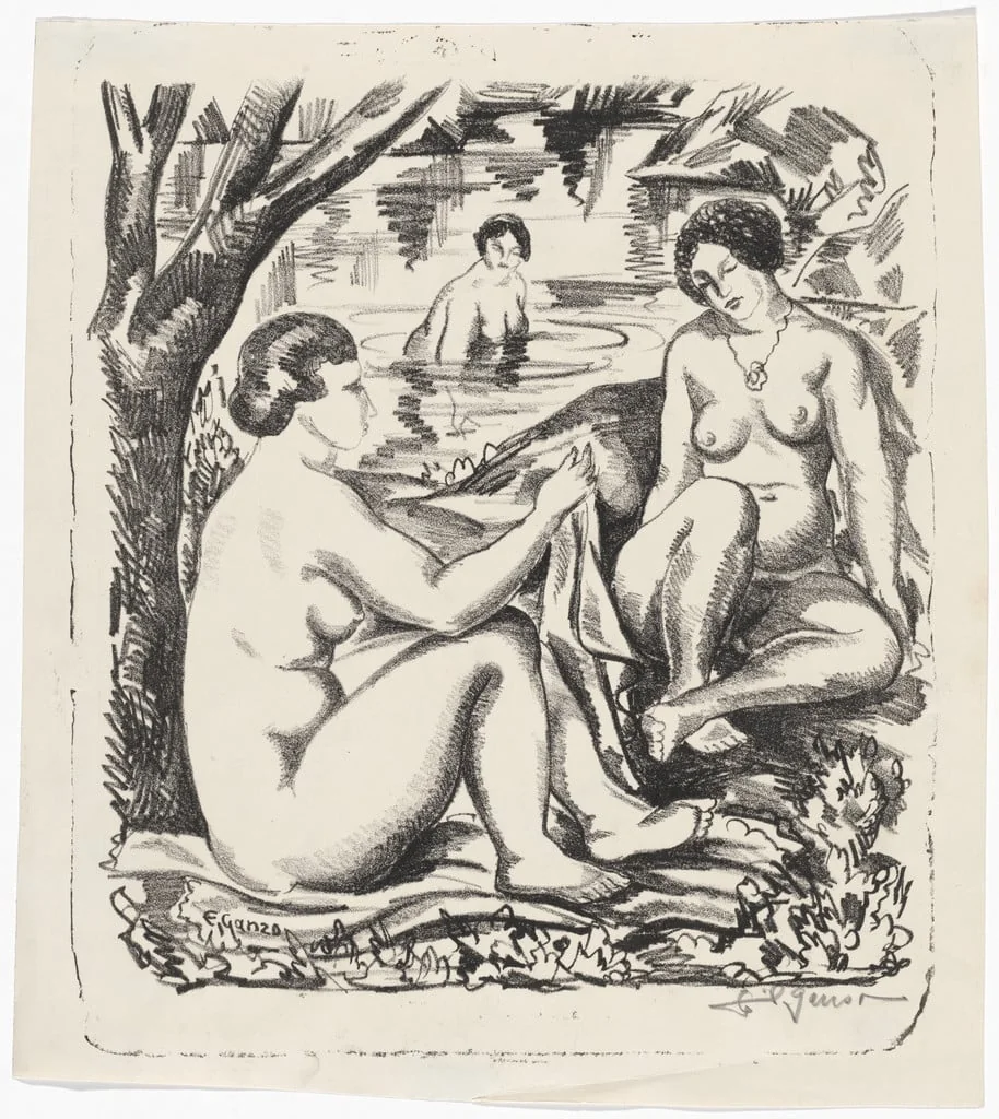 Untitled, by Emil Ganso, ink, 1926