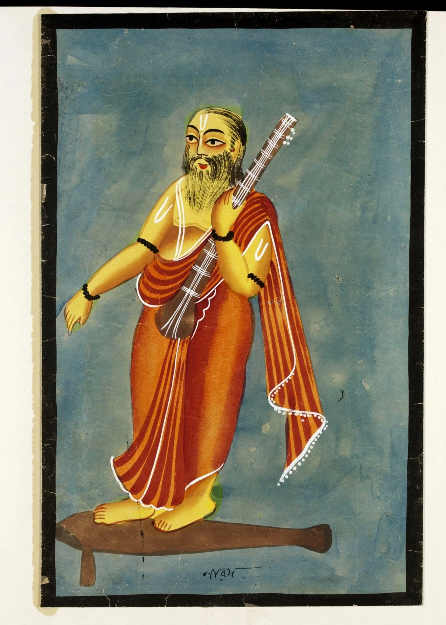 Narada, by Unknown, paint, 1885