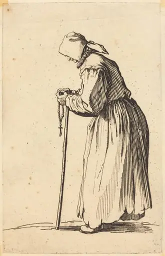 Beggar Woman with Rosary