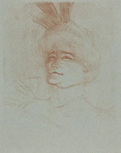 Bust of Mlle. Marcelle Lender, Turned Three Quarters (Mlle. Marcelle Lender en buste, de trois quartes)