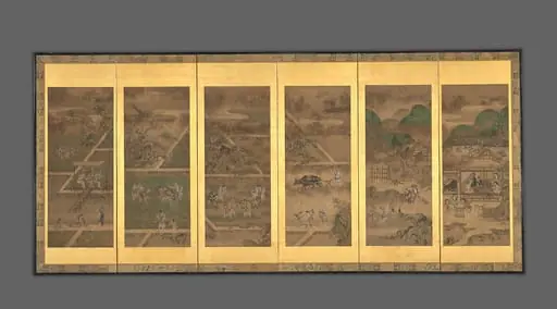 農耕作月次図屏風|Farmers' Lives in the Twelve Months