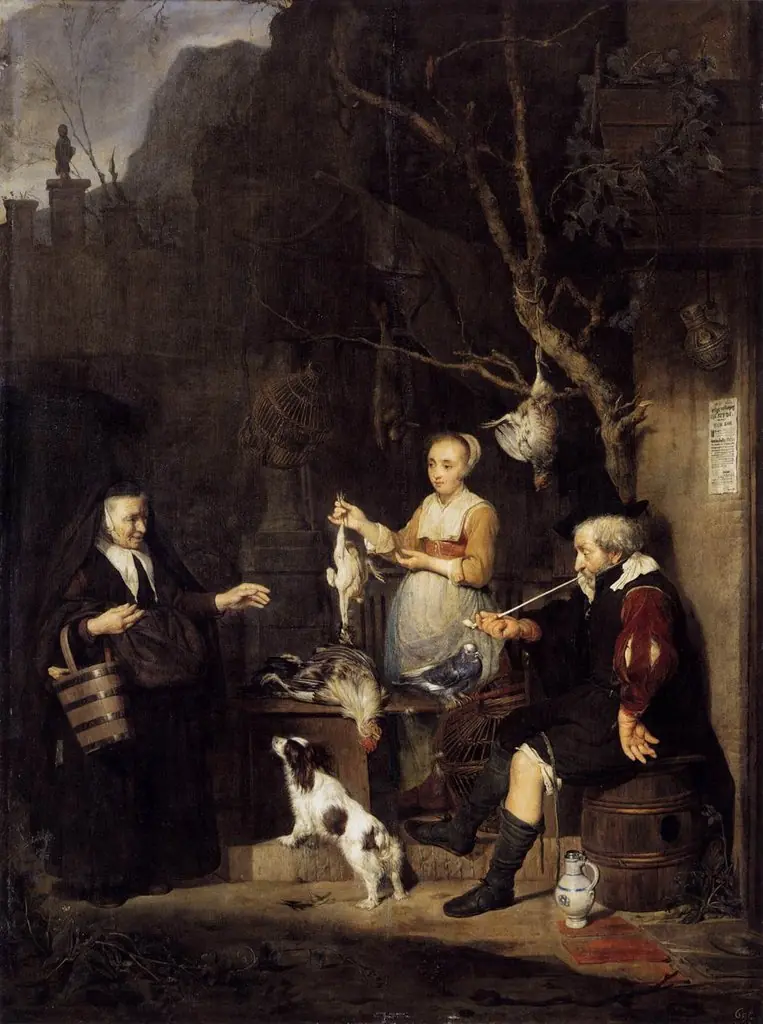 The Young Woman selling Poultry