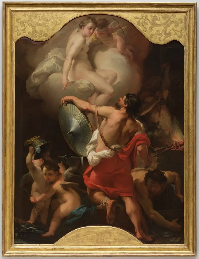 Venus Ordering Armor for Aeneas at Vulcan's Forge