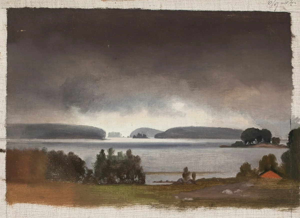 Maisemaharjoitelma Haikkoosta Porvoosta, by Magnus von Wright, unspecified