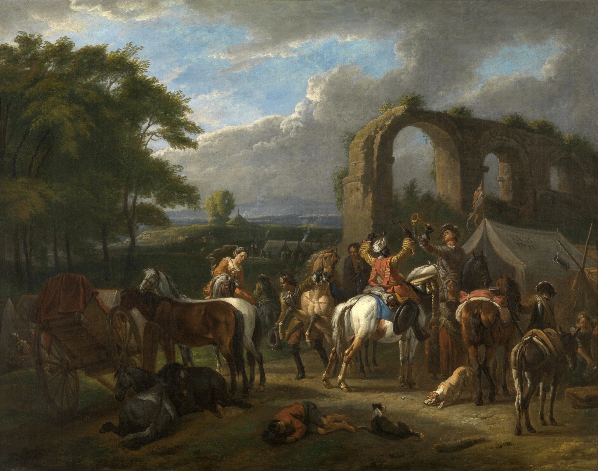 Horseman's Scene