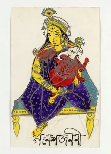 Parvati and Ganesha