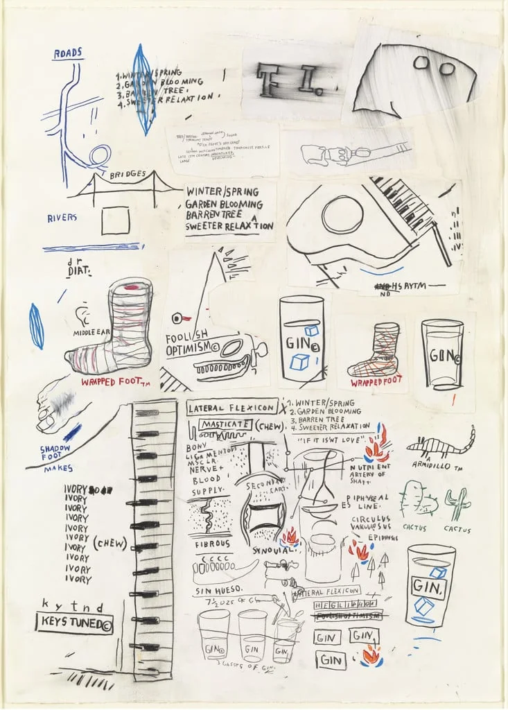 Untitled, by Jean-Michel Basquiat, oil, 1985