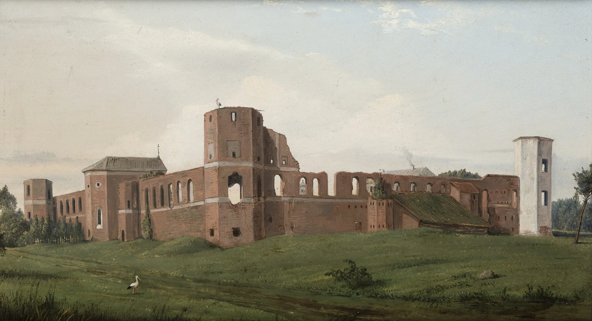 Castle Ruins at Olszany, by Wincenty Dmochowski, oil, 1853