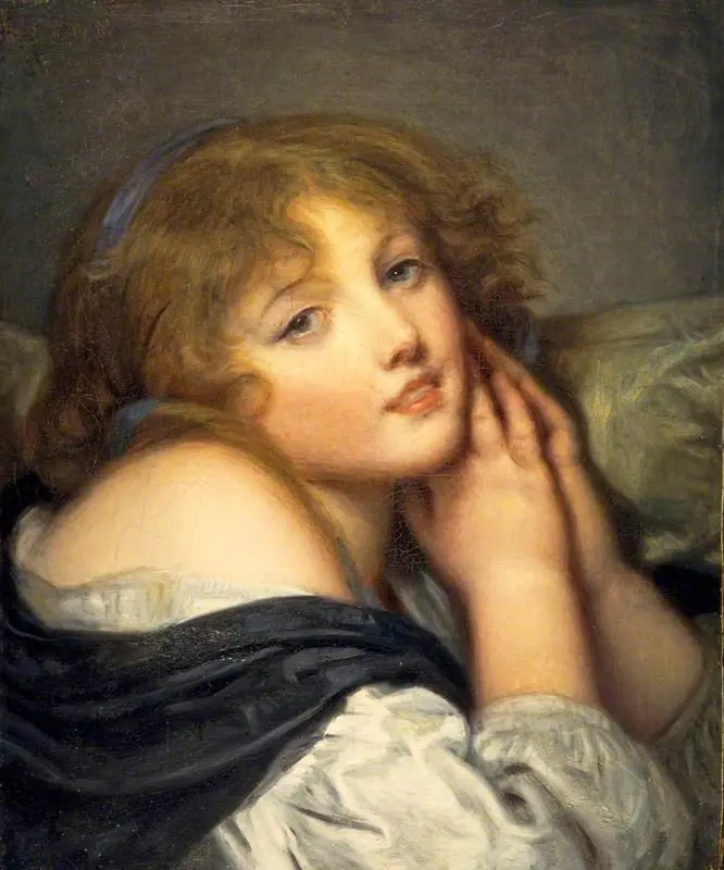 A Girl with Joined Hands