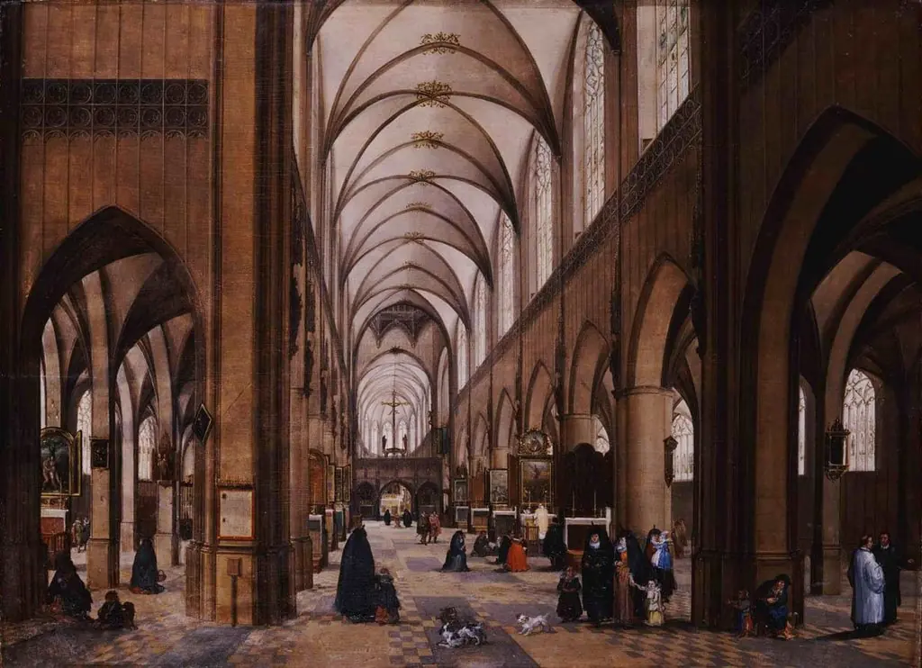 Interior of the Antwerp Cathedral