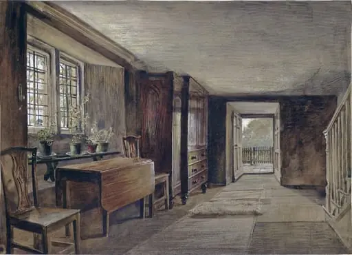 The Entrance Hall of Mortham Tower, Rokeby, Yorkshire