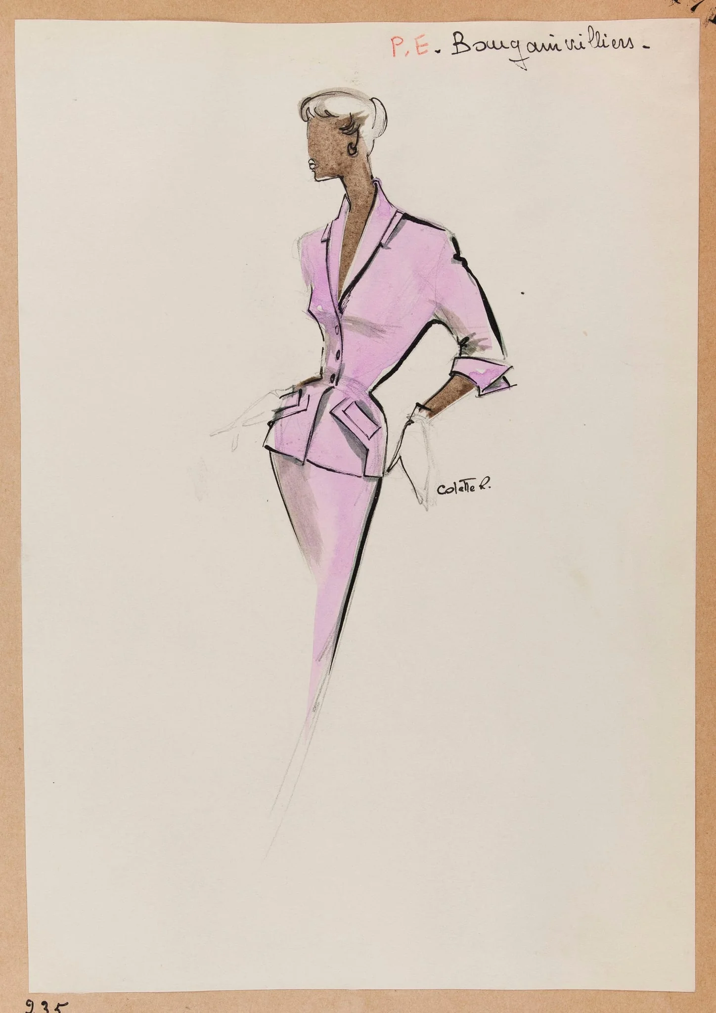 Bougainvilliers, by Carven, 1951