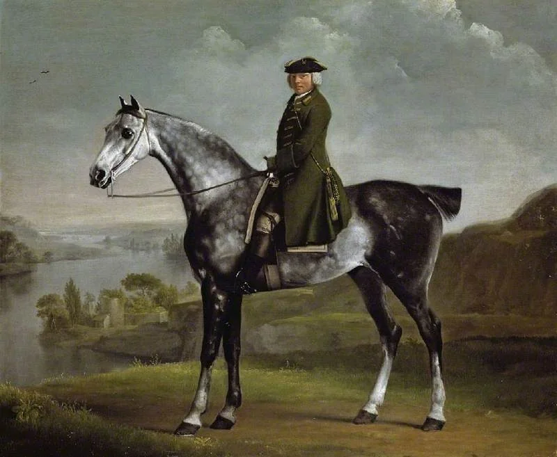 Joseph Smyth Esq, Lieutenant of Whittlebury Forest, Northamptonshire, on a dapple grey horse