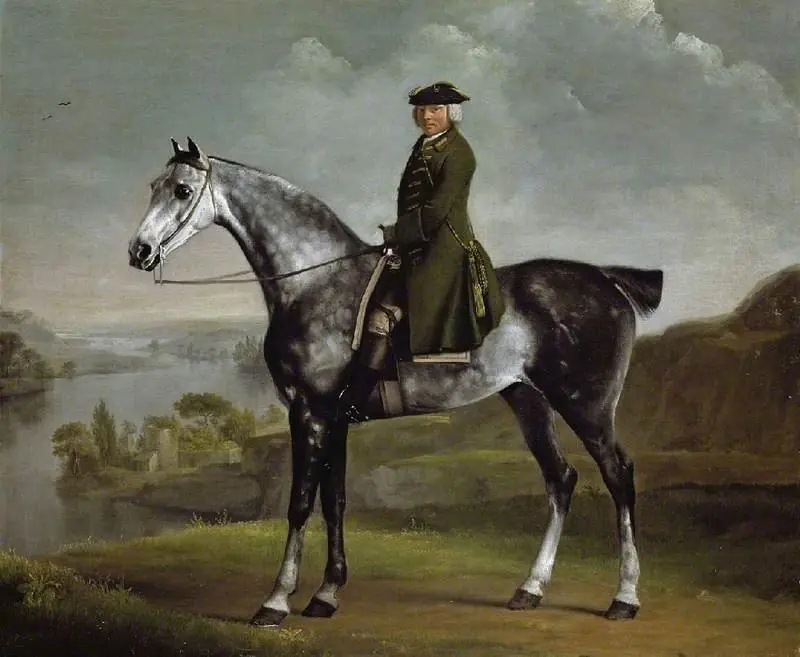 Joseph Smyth Esq, Lieutenant of Whittlebury Forest, Northamptonshire, on a dapple grey horse