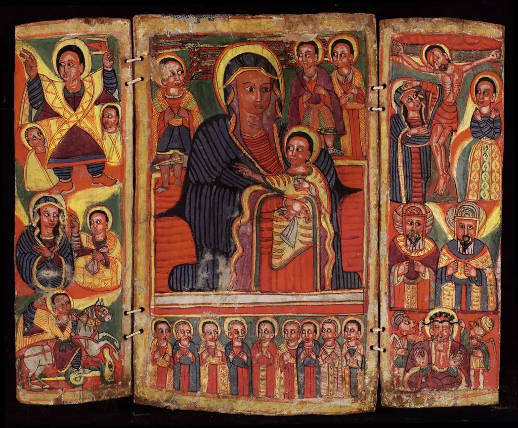 Triptych: Icon of the Virgin Mary