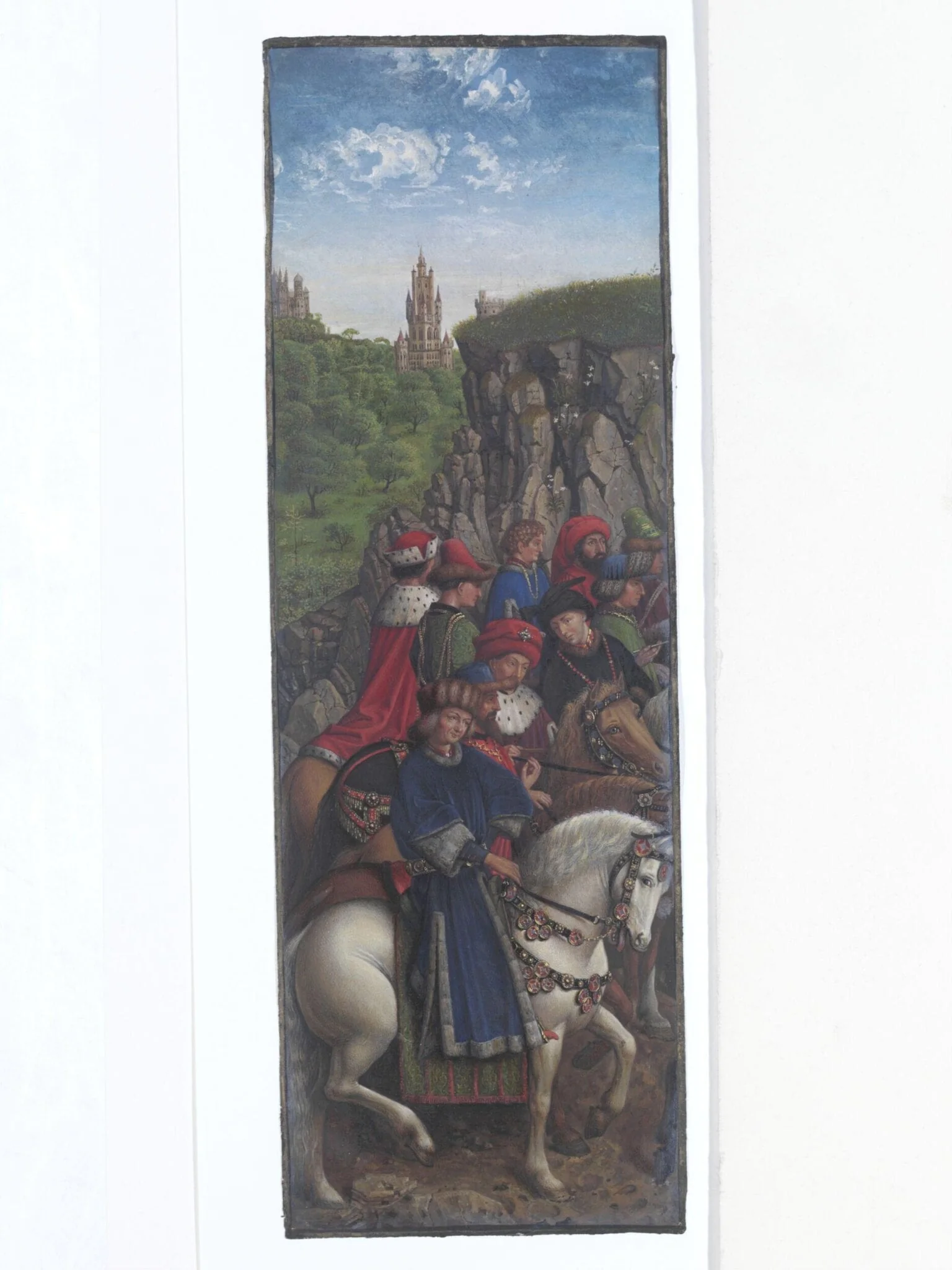 Copy of a detail of the Ghent Altarpiece, The Just Judges, by Hubert and Jan van Eyck in St Bavon, Ghent.