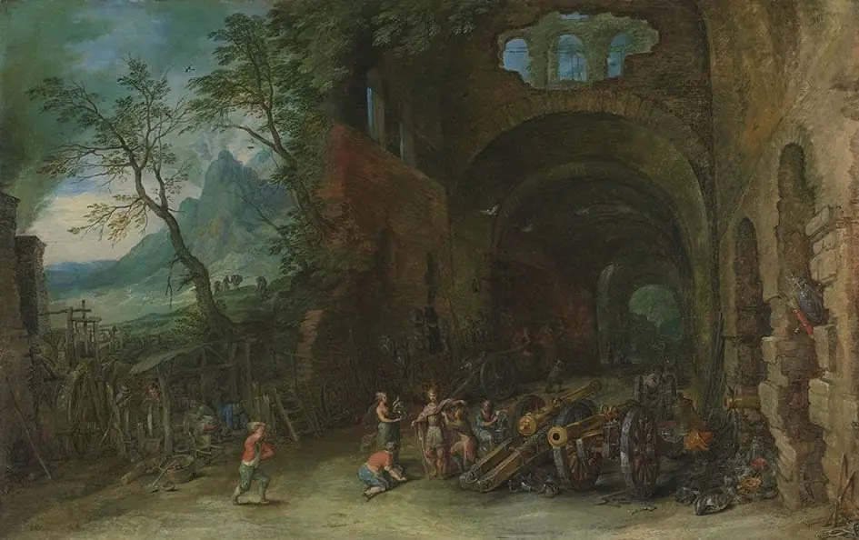 Venus and Mars at the forge of Vulcanus