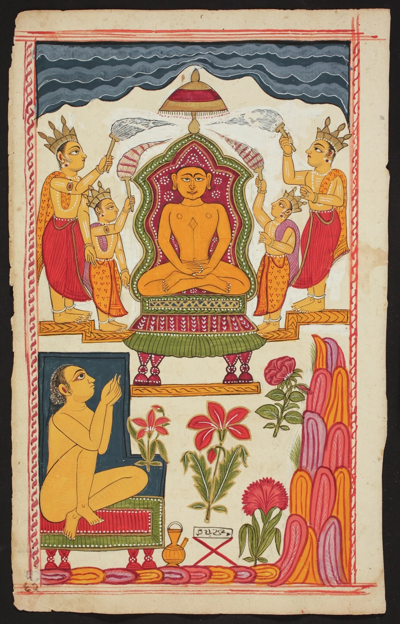 Folio from the Bhaktamara Stotra ("Hymn of the Immortal Devotee"), by Unknown, unspecified