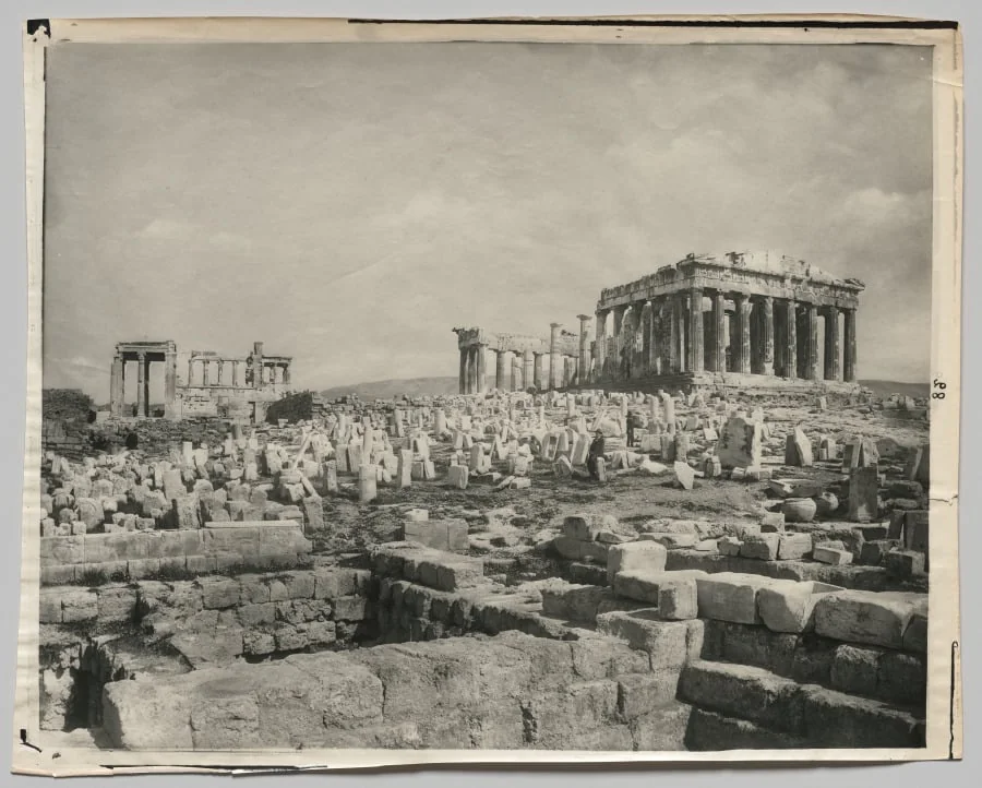 View of the Parthenon, by Adolphe Braun & Co., 1884