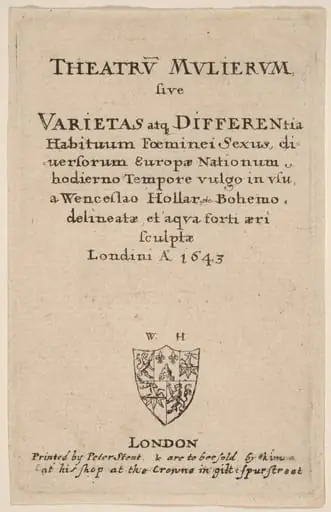 Theatrum mulierum: Title Page