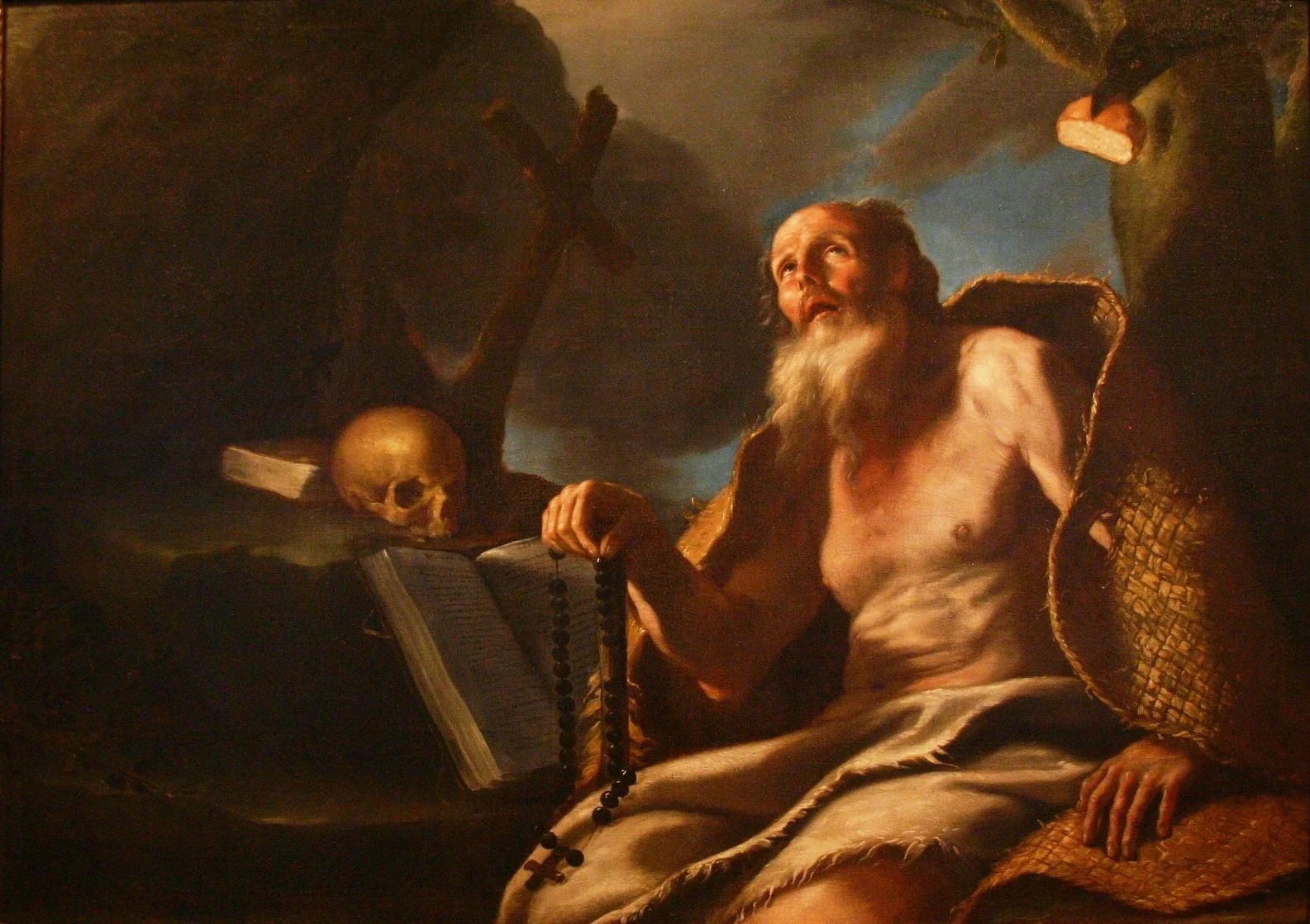 Paul of Thebes, by Mattia Preti, oil, 1675