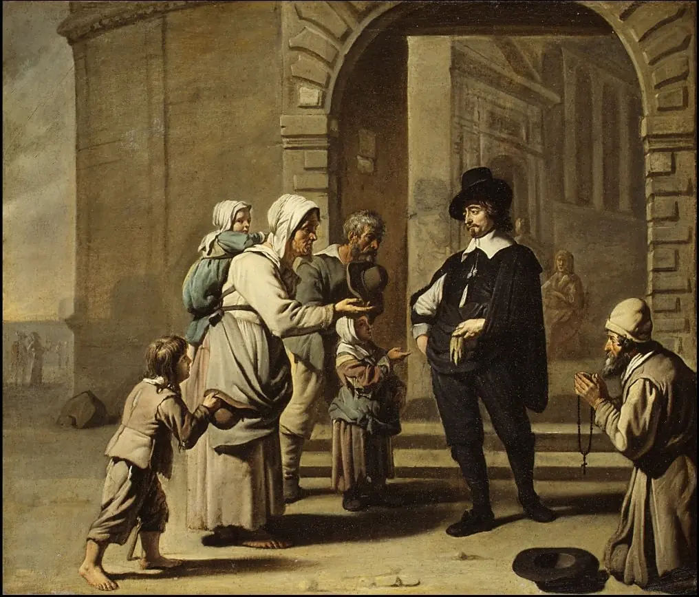 Beggars at a Doorway, by Abraham Willemsens