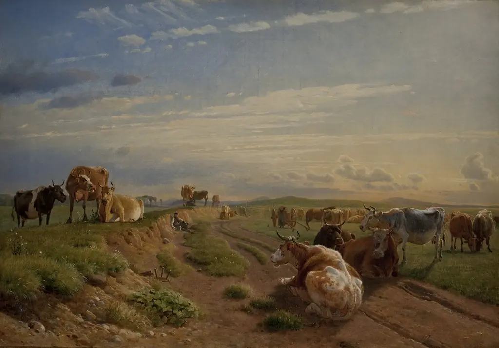 A Milking Place near Vognserup Manor, Zealand