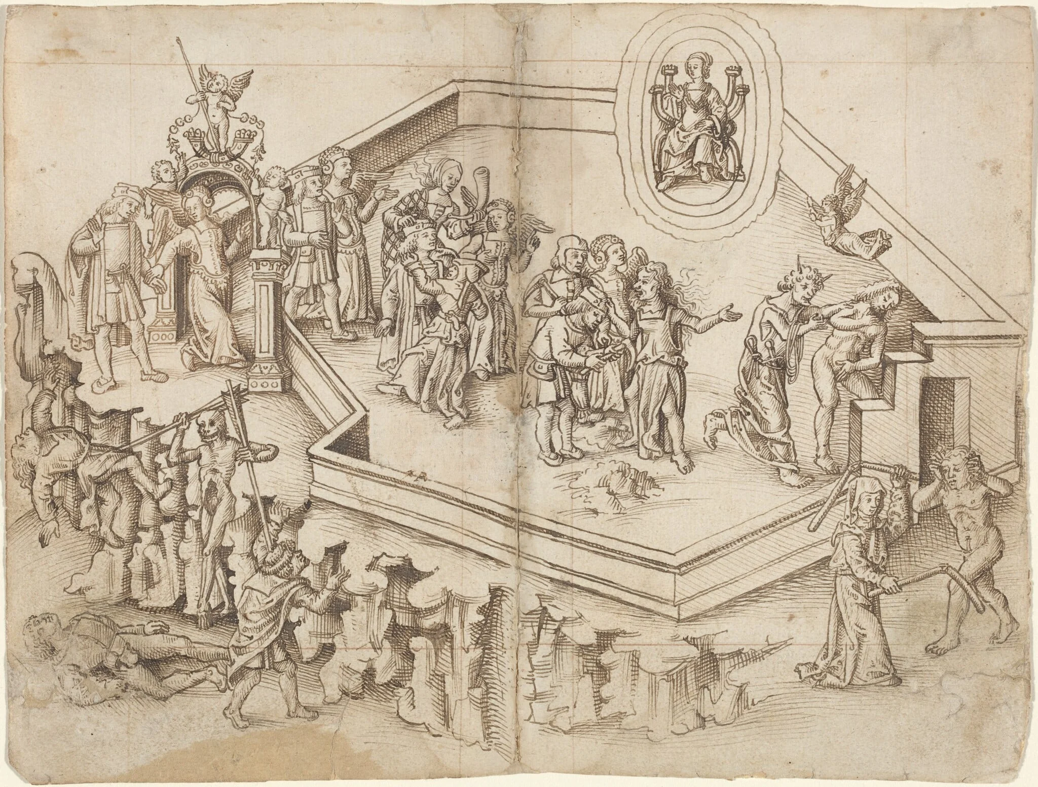 Allegory of the Life of a Scholar in a Rich Household [fol. 3 verso / 4 recto]