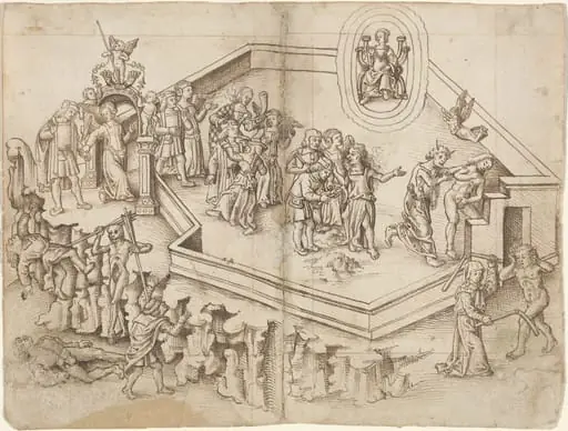 Allegory of the Life of a Scholar in a Rich Household [fol. 3 verso / 4 recto]
