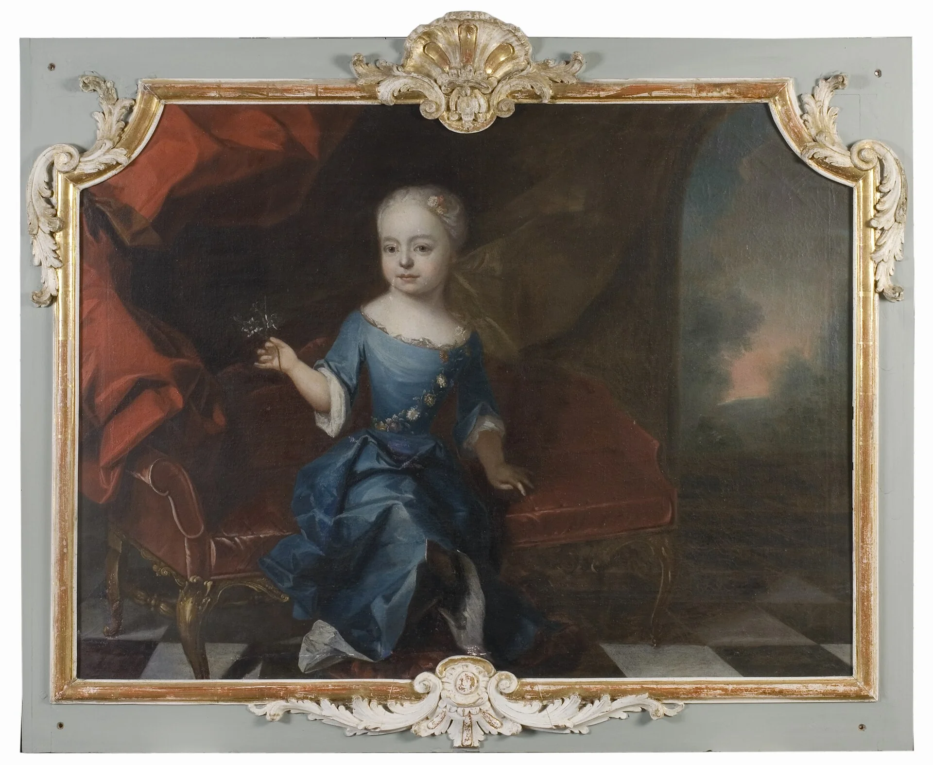 Okänd flicka, by Unknown, oil