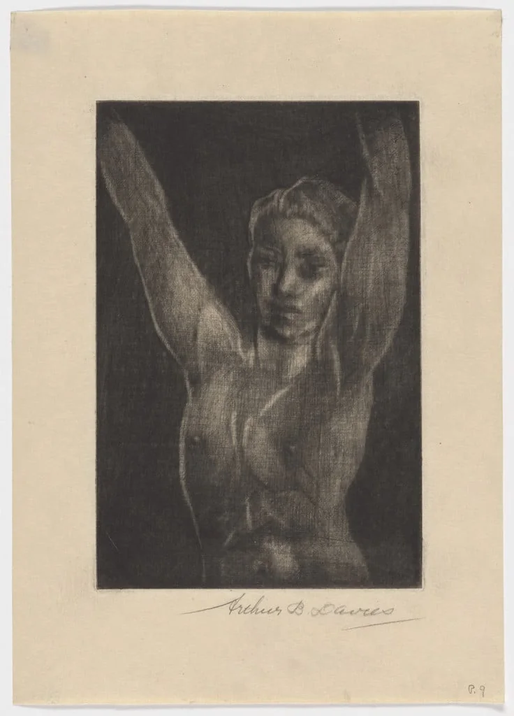 Untitled, by Arthur Bowen Davies, ink, 1927