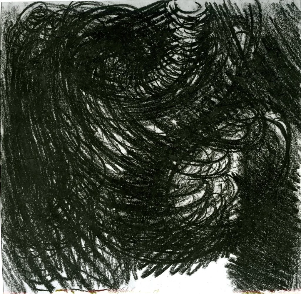 Untitled, by Antonius Höckelman, crayon, 1969