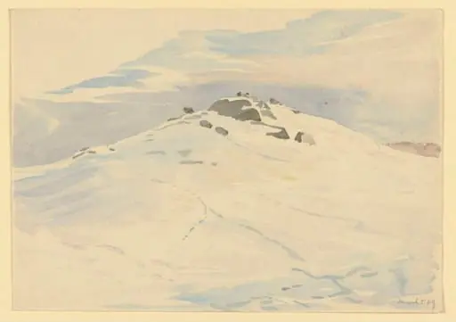 Hill-top under snow