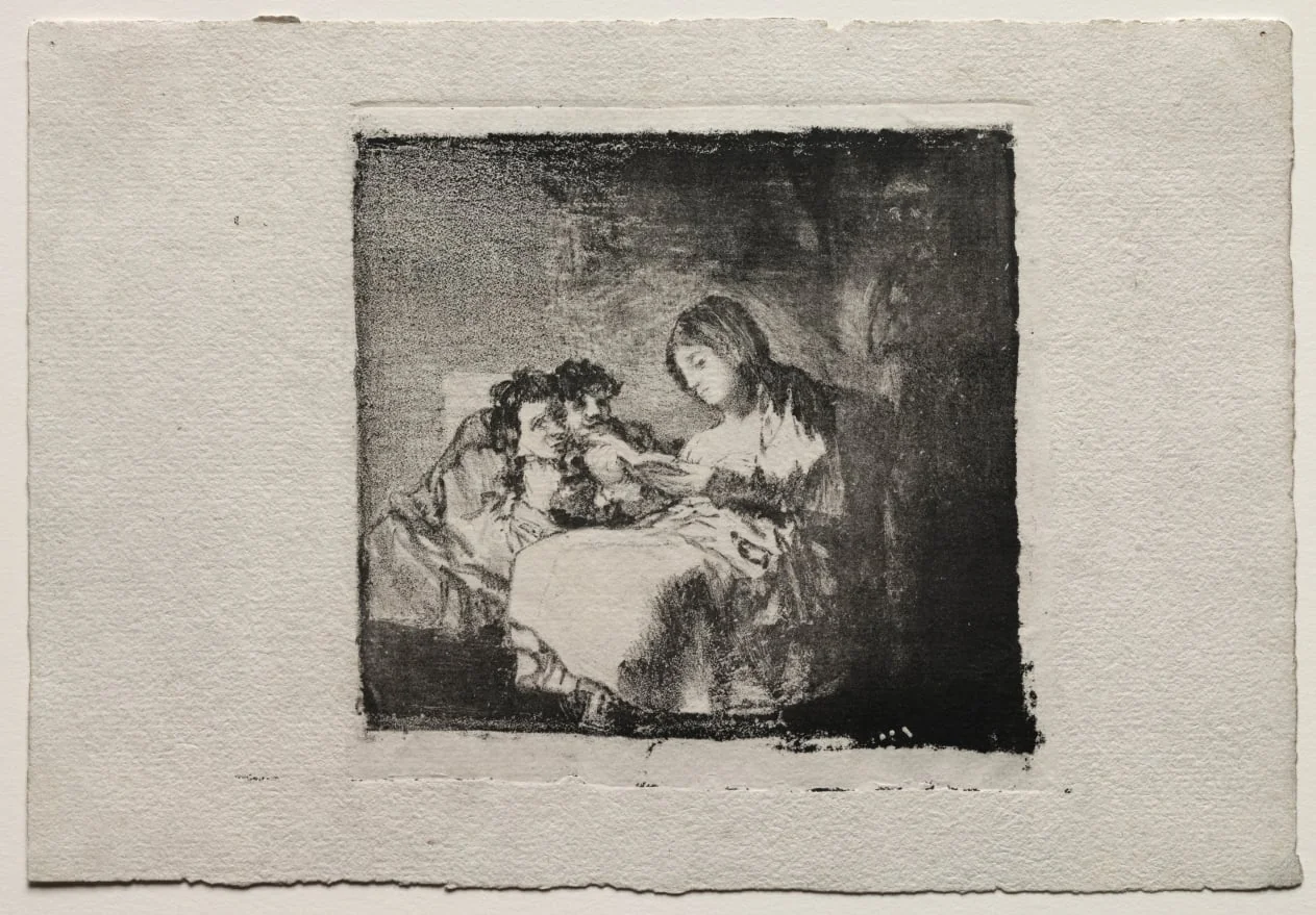 Woman Reading to Two Children, by Francisco Goya, 1824