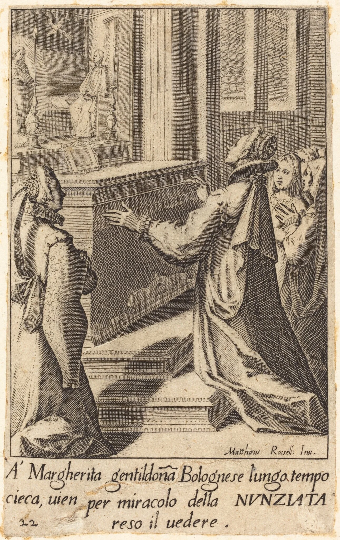 Margherita, by Jacques Callot, ink, 1619